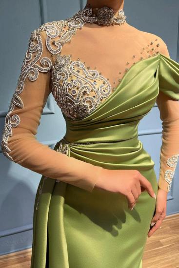 Evening dresses Lang Sage | prom dresses with sleeves_2