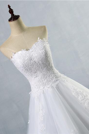 Bradyonlinewholesale Stylish Strapless Sweetheart A-Line Wedding Dress Sleeveless Appliques Bridal Gowns Online_4