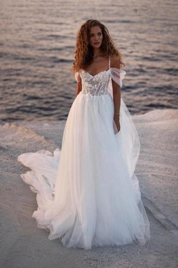 Boho Wedding Dresses A Line | Simple wedding dresses with lace_1
