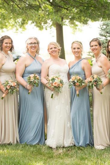 Dusty Blue Infinity Bridesmaid Dress In   53 Colors_1