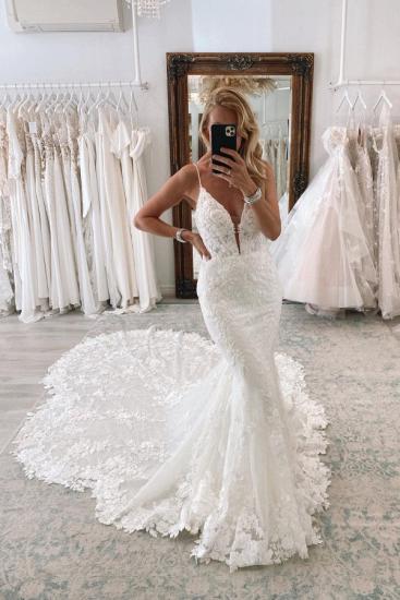 Vintage Wedding Dresses Mermaid Lace | White wedding dresses_1