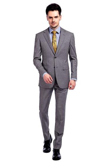 Traditional Grey Houndstooth Mens Suit