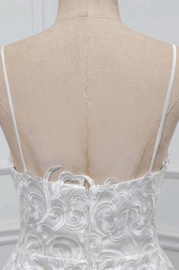 Bradyonlinewholesale Boho Spaghetti Straps V-Neck Appliques Wedding Dresses White Sleeveless Bridal Gowns On Sale_5