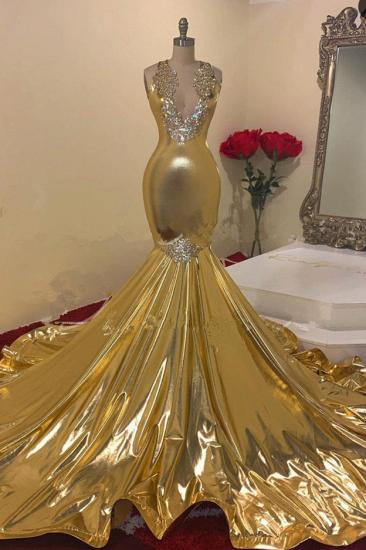 Sparkle sequined gold mermaid prom dress_1