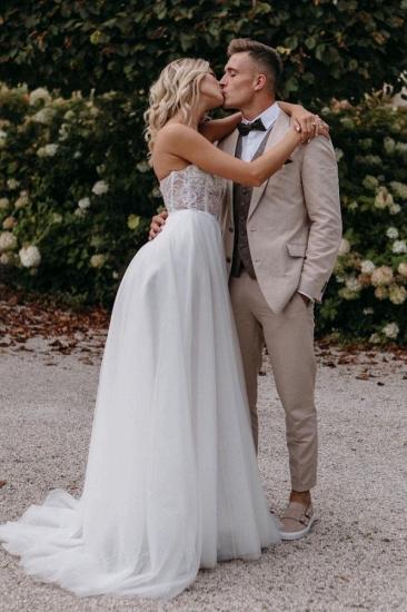 Gorgeous A Line Wedding Dresses | Wedding dresses with lace_6