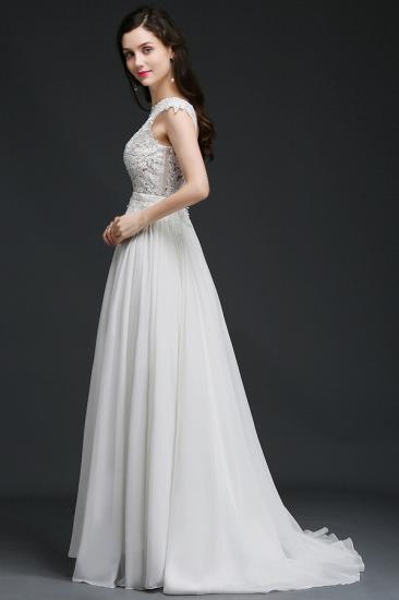 ANNALISE | A-line Scoop Modest Wedding Dress With Lace Appliques_4