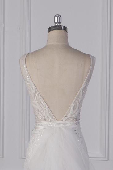 Bradyonlinewholesale Glamorous Jewel Beadings Sheath Wedding Dress Tulle Beadings Appliques Bridal Gowns On Sale_5