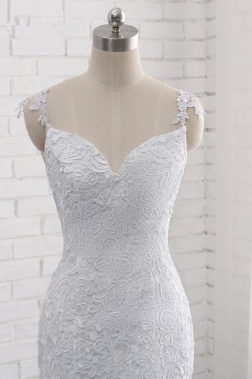 Bradyonlinewholesale Mordern Straps V-Neck Tulle Lace Wedding Dress Sleeveless Appliques Beadings Bridal Gowns Online_5