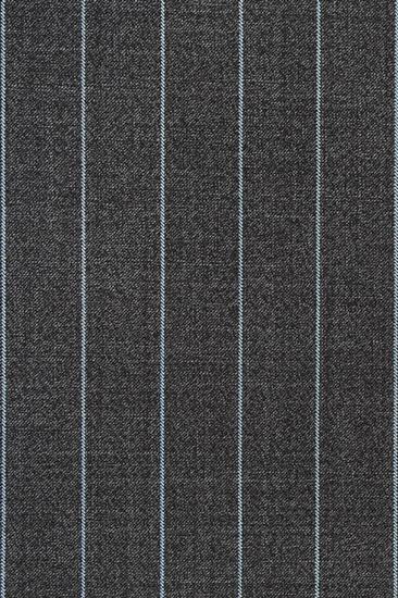 New Smoke Grey Mens Business Suit | Modern Striped Notch Lapel Tuxedo Online_4