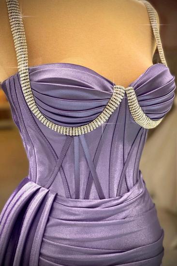 Beautiful long ball gowns Lavender prom dresses evening dresses with glitter_2