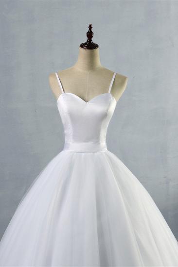 Bradyonlinewholesale Glamorous Spaghetti Straps Sweetheart Wedding Dresses White Sleeveless Bridal Gowns Online_4
