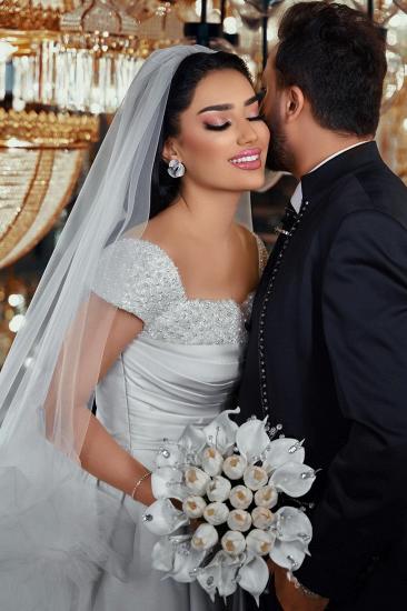 Vintage Wedding Dresses Mermaid Style With Sleeves Lace Wedding Dresses_3
