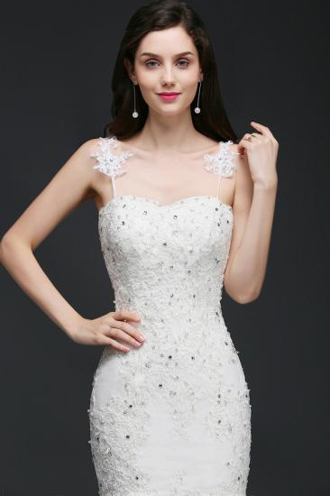 ANDI | Mermaid Spaghetti Strap Romantic Wedding Dress With Beading_6