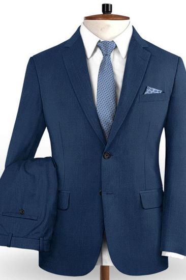 Gentleman Deep Navy New Stlyle Suit Tuxedo | Skinny Blazer Business Casual Prom Tuxedo_2