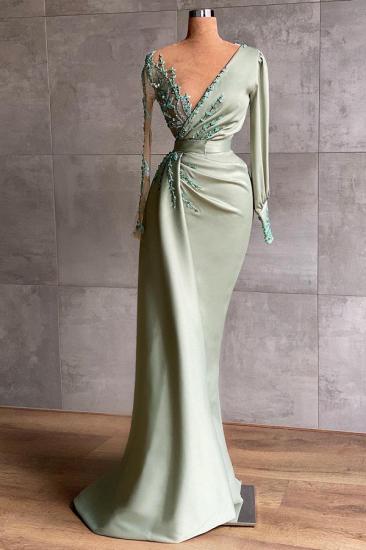 Stunning One Shoulder Mermaid Prom Dress with 3D Floral Pattern_1