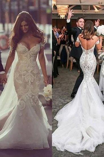 Designer Wedding Dresses Mermaid | Lace Wedding Dresses Cheap_3