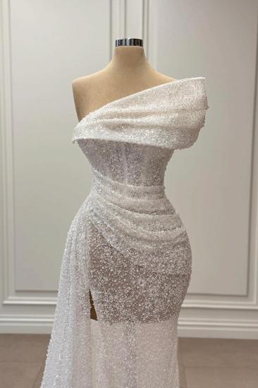 Beautiful Evening Dresses Long Lace White Ball Gowns Cheap_2
