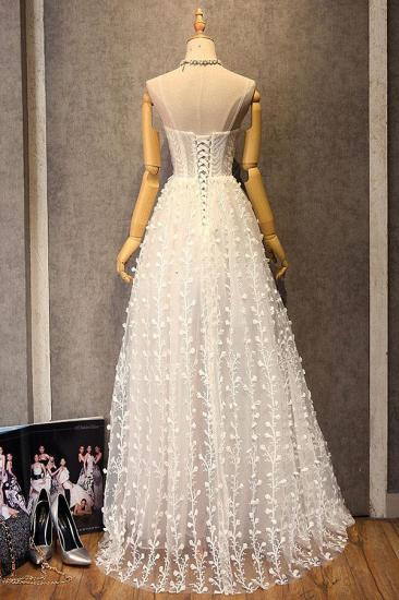 Bradyonlinewholesale Gorgeous Sweetheart Long Spaghetti Straps Wedding Dress Sleeveless Appliques Bridal Gowns On Sale_2