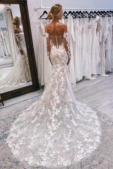 Modern wedding dresses mermaid lace | Wedding dresses with sleeves_2