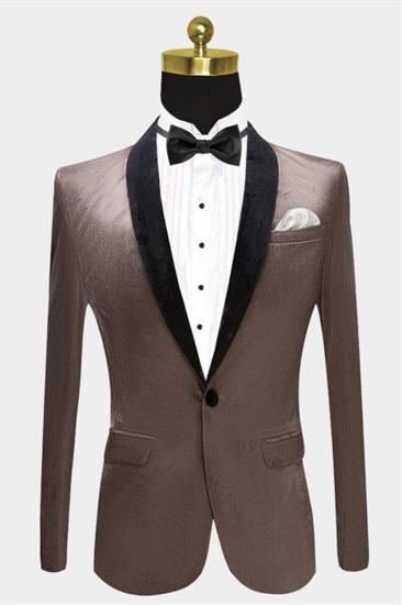 Prom Grey Velvet Blazer |  Mens Slim Fit Casual Blazer