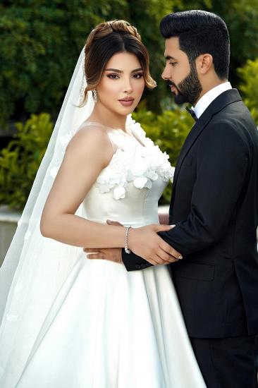 Simple Wedding Dresses A Line Satin Bridal Fashion Online_7