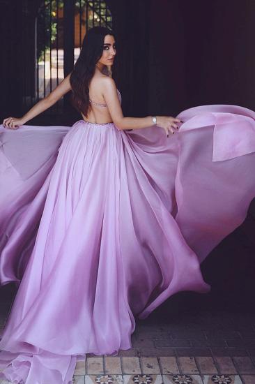 Purple Long Side Slit Prom Dress｜Floor Length Prom Dress_2