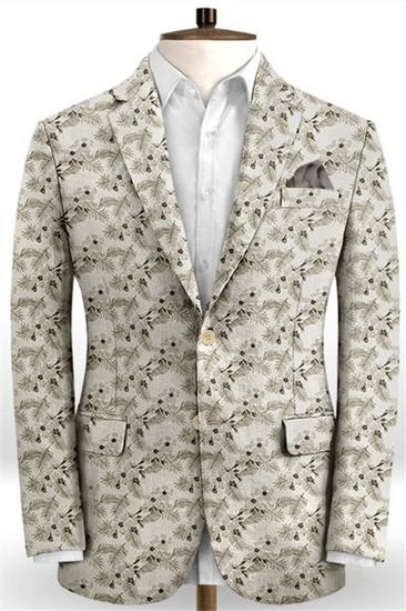 Glamour Floral Print Mens Suit Online | Two Piece Prom Costume Tuxedo_1