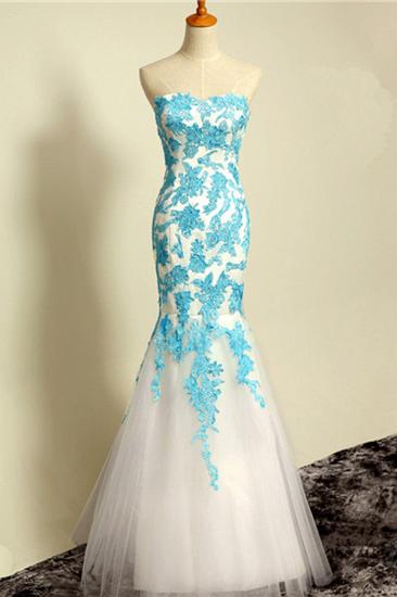 Sweetheart Applique Sexy Evening Dresses Sleeveless Lace-Up Mermaid Elegant Prom Gowns