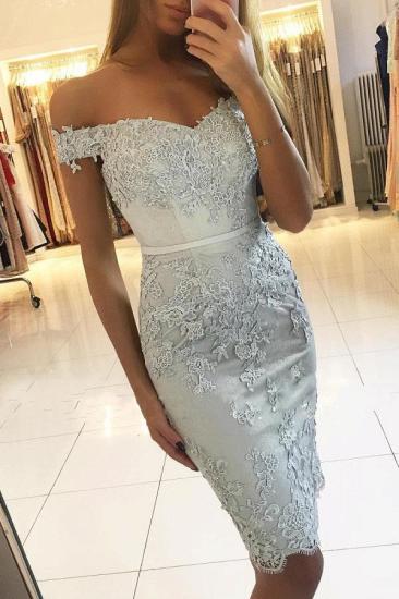 Off Shoulder Slim Mermaid Prom Dress with Lace Appliques_1