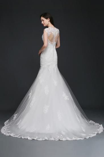 AMYA | Mermaid Jewel Elegant Wedding Dress With Lace_2