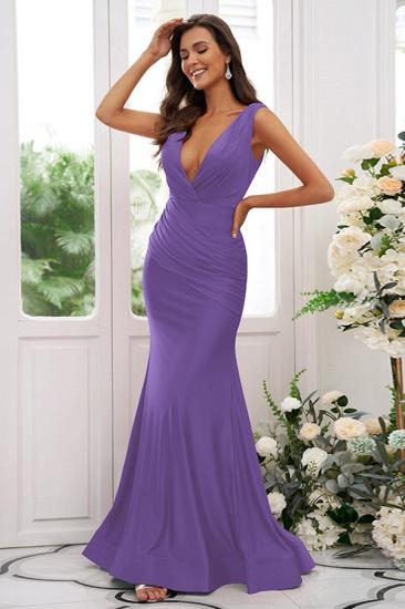 Fuchsia Bridesmaid Dresses Long | Simple evening dress_31
